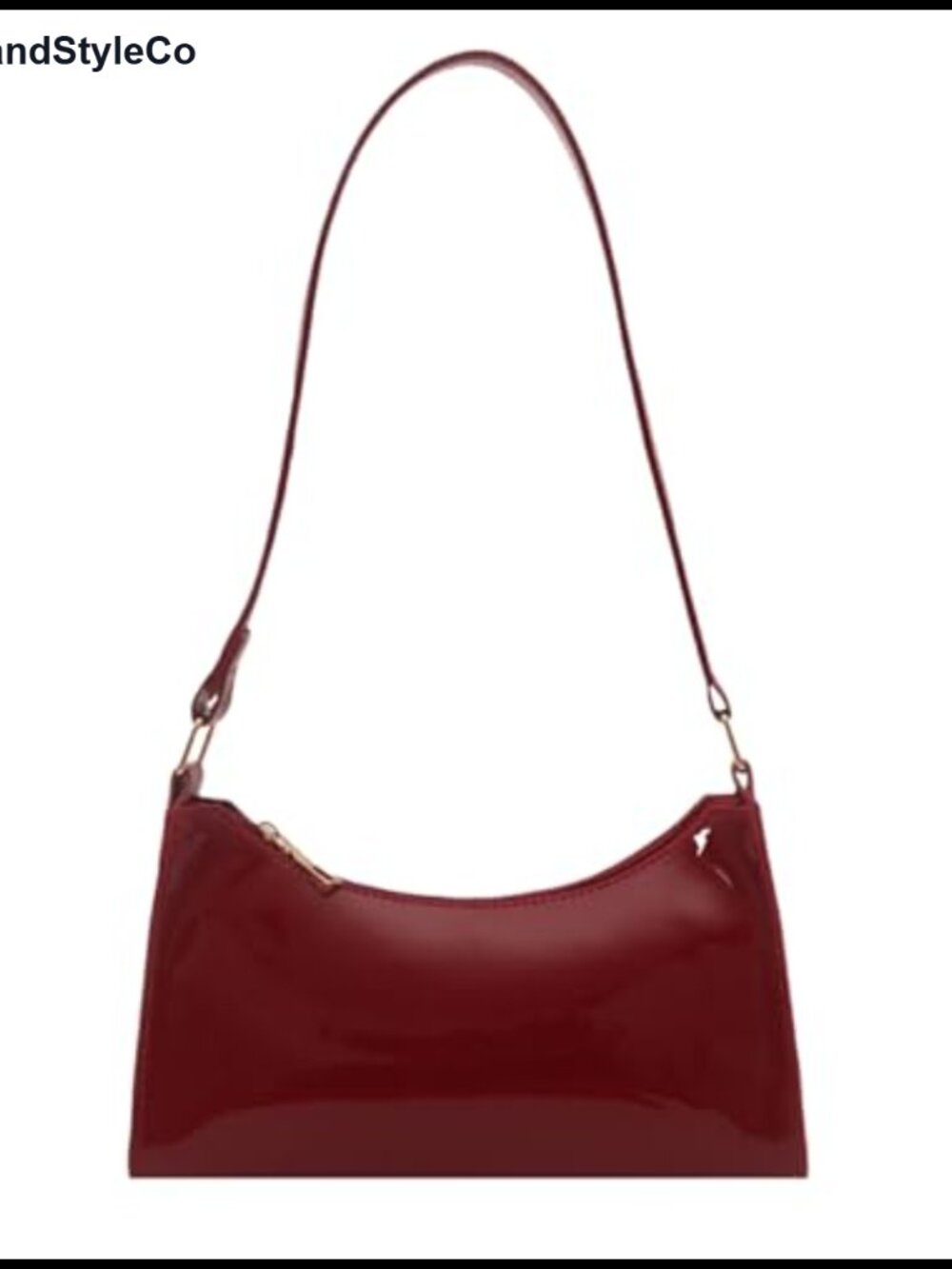 Patent Pu Leather Shiny Clutch Purse Elegant Evening Bag Mini Shoulder Hobo